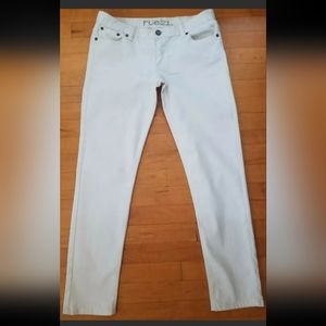 Rue 21 Women's White Jeans Size 9/10 Skinny/Slim